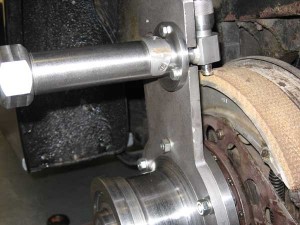 Cutting new brake linings to suit drum