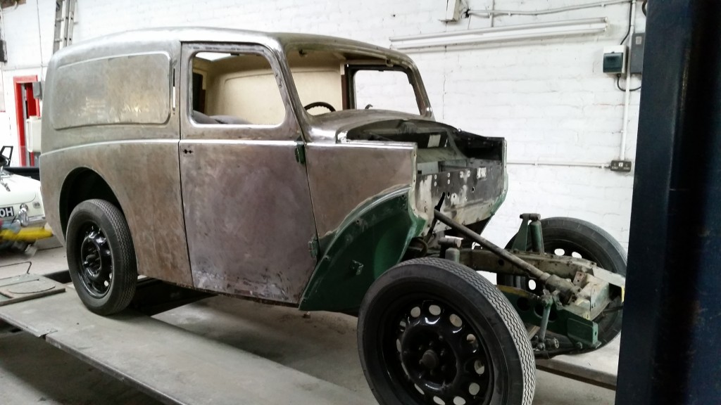 Morris Z Van - Stripped back to bare metal