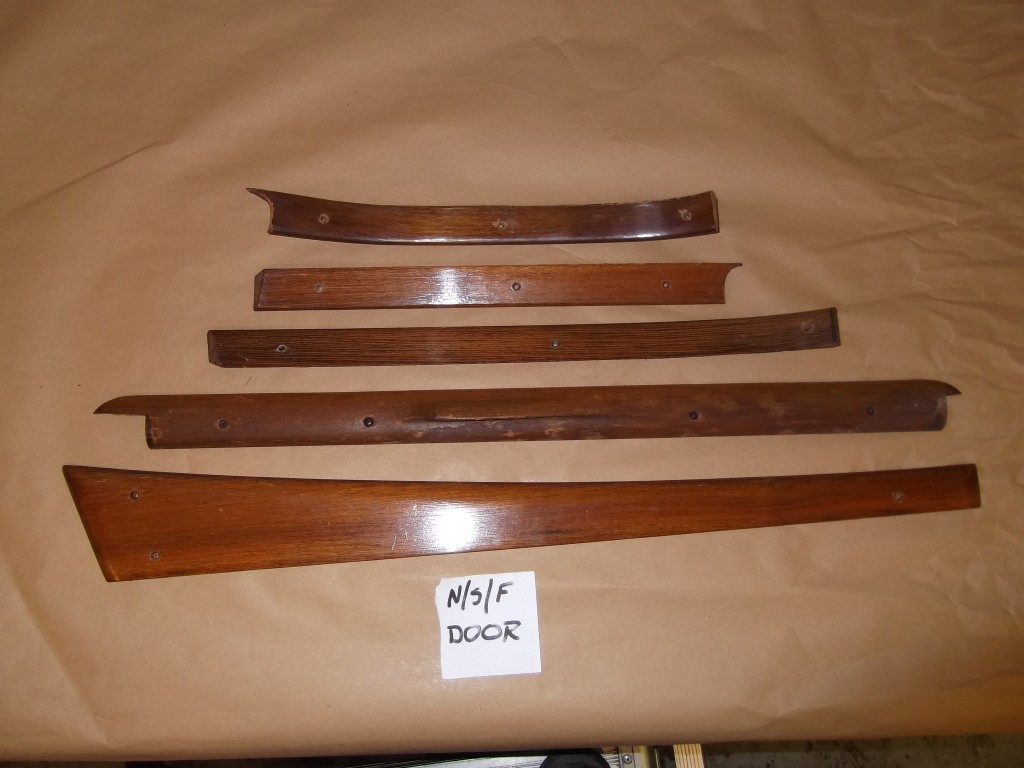 Door cappings before wood restoration