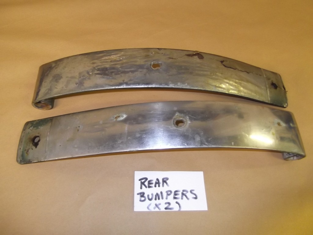 Rear bumpers, before