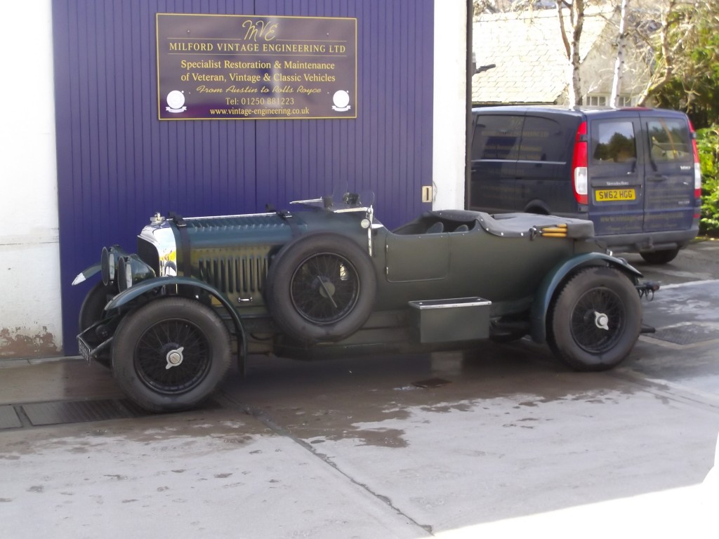 1929 WO Bentley arrives for engine work