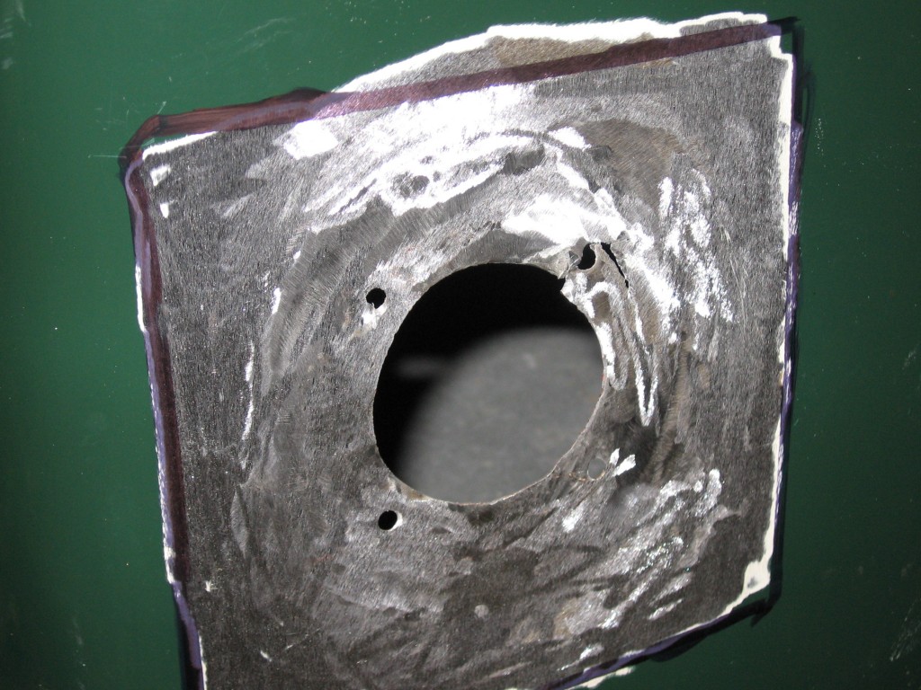 Minor repairs to the fuel tank