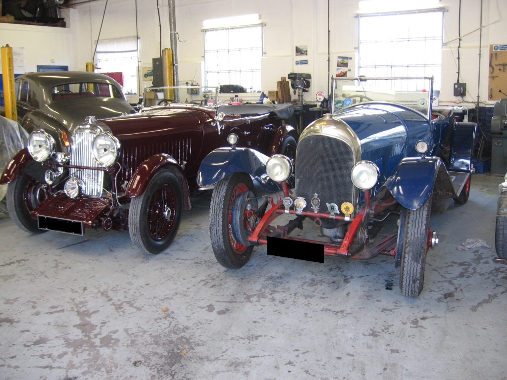 Former stable mates re-united.  The Lagonda and the WO Bentley were both owned by the father of the Lagonda's current owner.