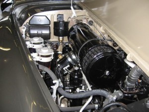 Bentley S1 O/S underbonnet following engine rebuild and detailing work.