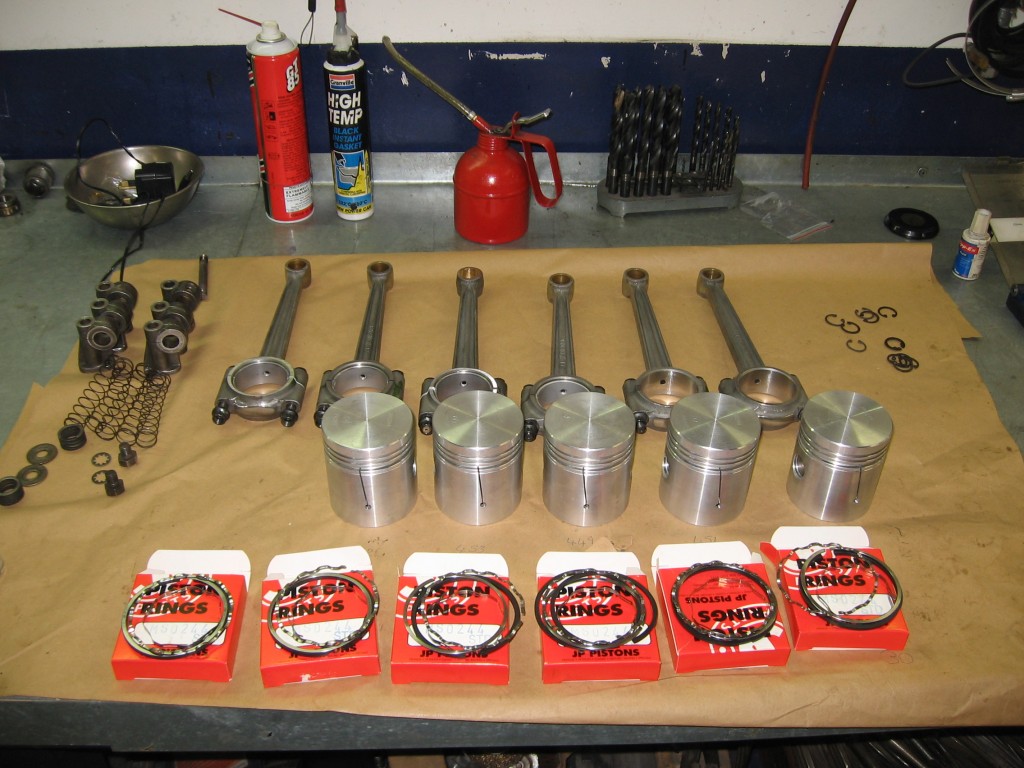 Ready to balance the pistons, etc