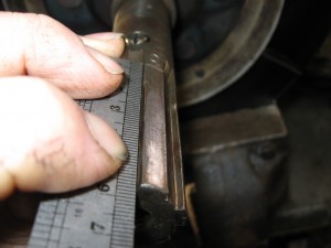 Note the wear on the splines