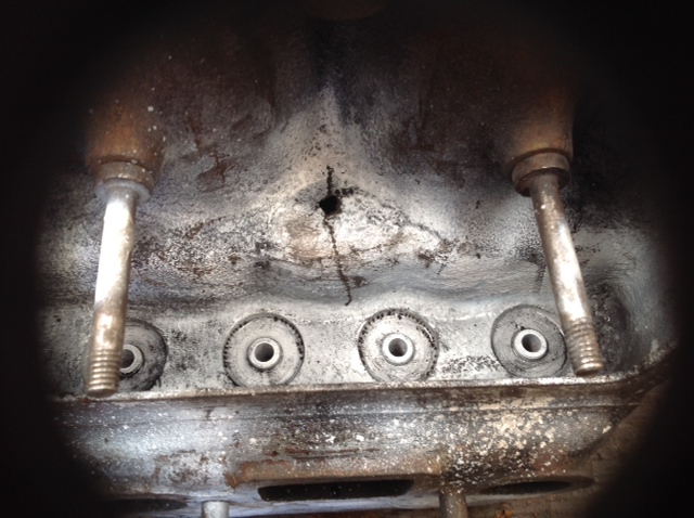 Centre block during stitching process