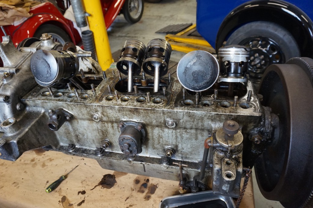 Engine during strip down